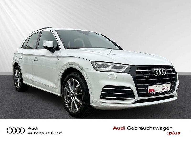 Gletscherweiß metallic Gebraucht 2020 Audi Q5 Ambiente SUV | 30.950 € (Guter Preis) - Bild 1/4