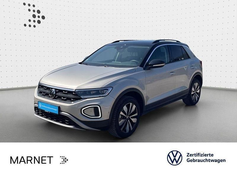 Ivory silver metallic/schwarz Gebraucht 2024 VW T-Roc Move SUV | 30.690 € (Fairer Preis) - Bild 1/2