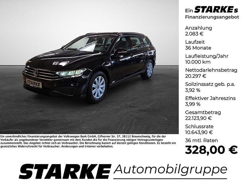 Gebraucht VW Passat Basis 150 PS (110 kW) 2021 Schwarz Kombi