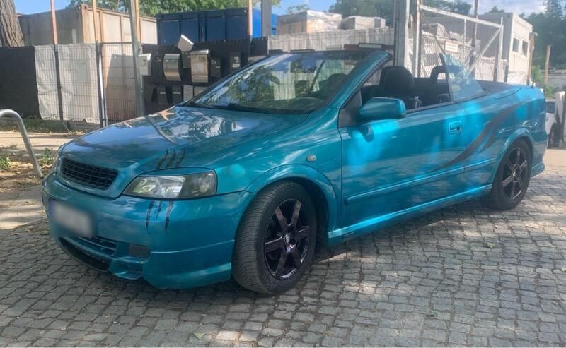 Blau Gebraucht 2005 Opel Astra Cabriolet Cabrio | 2.299 € - Bild 1/4