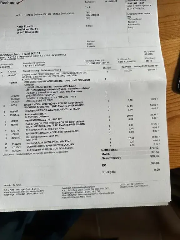 Gebraucht Toyota Aygo 72 PS (52 kW) 2019 Rot Kleinwagen