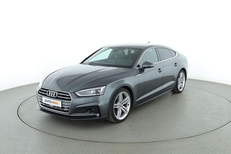 Grau Gebraucht 2018 Audi A5 Sportback Sport Limousine | 27.750 € (Etwas zu teuer) - Bild 1/3