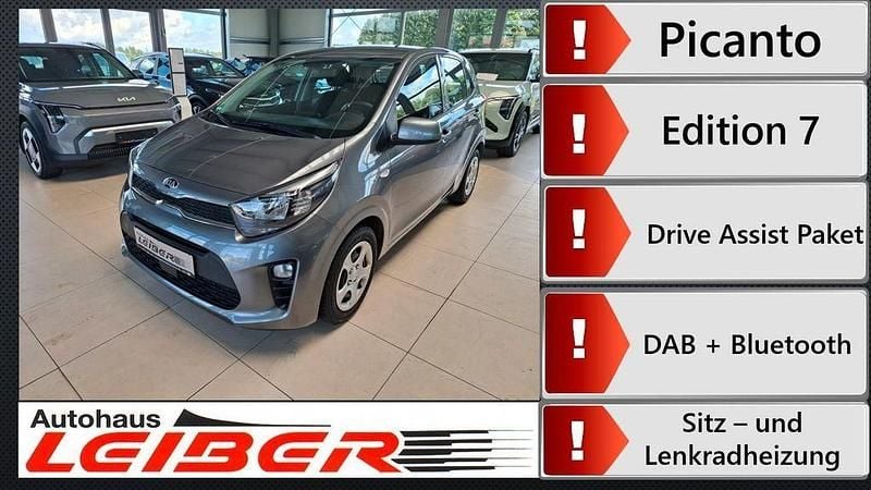 Grau Gebraucht 2021 Kia Picanto Edition 7 Kleinwagen | 11.650 € (Fairer Preis) - Bild 1/4