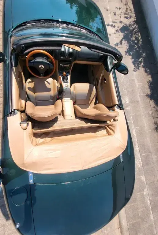 Gebraucht Mazda MX5 110 PS (80 kW) 2001 Grün Cabrio