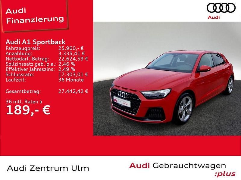 Rot Gebraucht 2025 Audi A1 Sportback Advanced Plus Kleinwagen | 25.960 € (Fairer Preis) - Bild 1/4