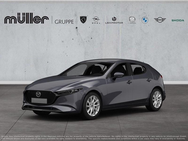 Neu Mazda 3 Exclusive 140 PS (102 kW) 2026 Grau Limousine