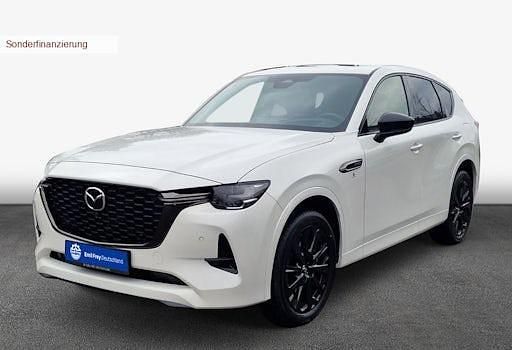 Rhodium white metallic Gebraucht 2025 Mazda CX-60 Homura-Line SUV | 48.496 € (Etwas zu teuer) - Bild 1/4