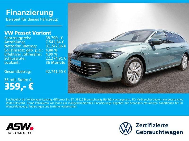 Maripositgrün metallic Gebraucht 2024 VW Passat Business Kombi | 38.790 € (Superpreis) - Bild 1/4
