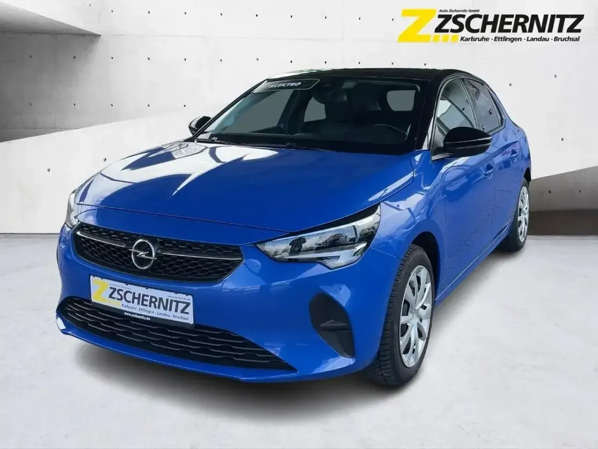 Gebraucht Opel Corsa-e Edition 100 kW (136 PS) 2022 Perl blau/voltaik blau Kleinwagen
