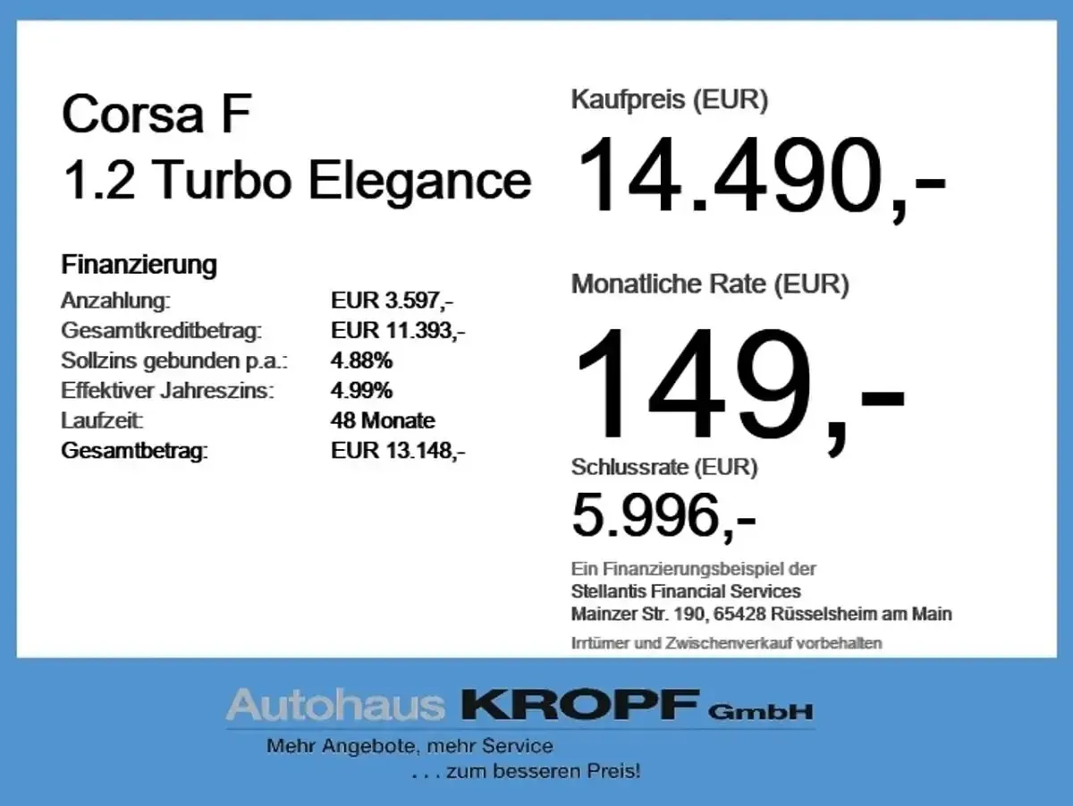 Gebraucht Opel Corsa Elegance 101 PS (74 kW) 2023 Power orange/dynamik orange Kleinwagen