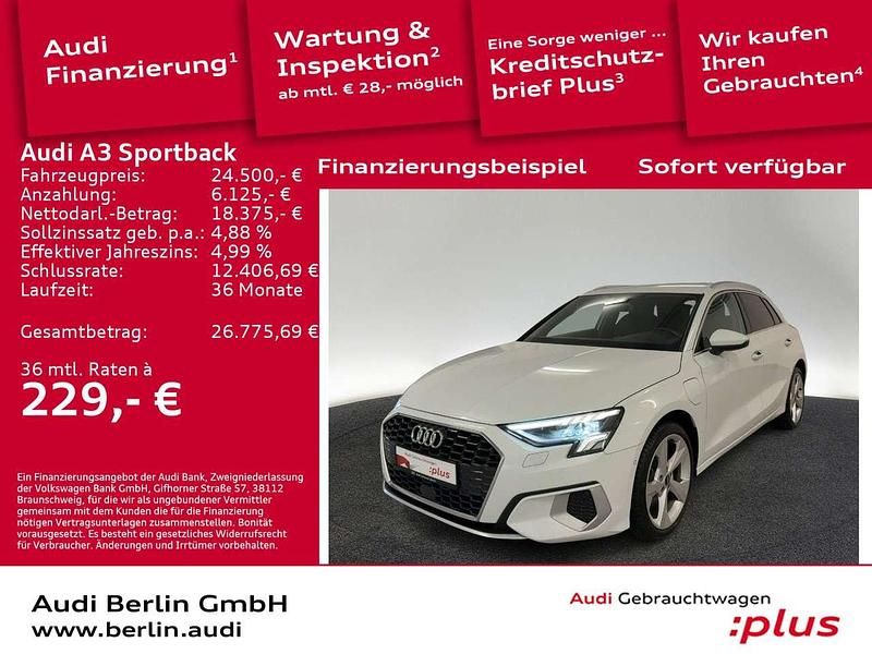 Gletscherweiß metallic Gebraucht 2021 Audi A3 Advanced Kombi | 24.500 € (Etwas zu teuer) - Bild 1/3