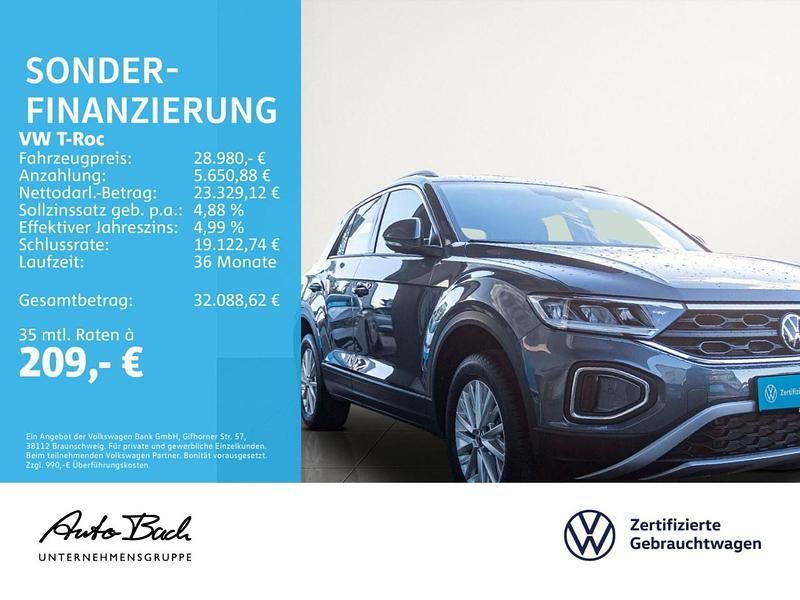 Gebraucht VW T-Roc Move 150 PS (110 kW) 2024 Pure white/schwarz SUV