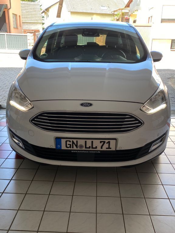 Weiß Gebraucht 2019 Ford C-MAX Titanium Van / Kleinbus | 13.400 € (Fairer Preis) - Bild 1/4