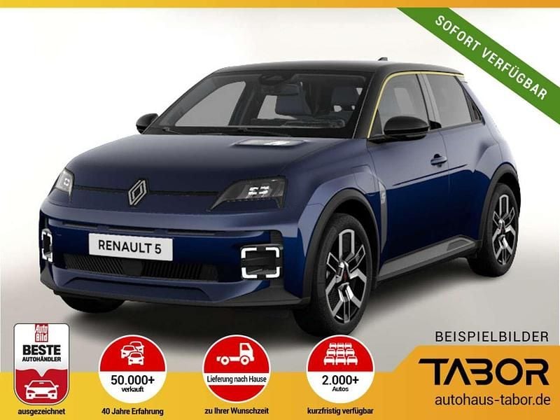Nachtblau metallic + black pe Gebraucht 2024 Renault R5 Komfort Kleinwagen | 31.938 € (Guter Preis) - Bild 1/3
