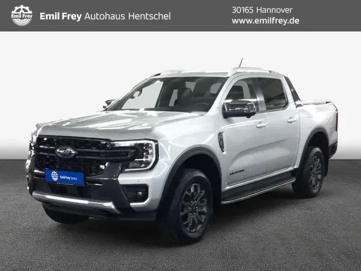 Moondust silber metallic Gebraucht 2024 Ford Ranger Wildtrack Abholung | 41.924 € (Superpreis) - Bild 1/4