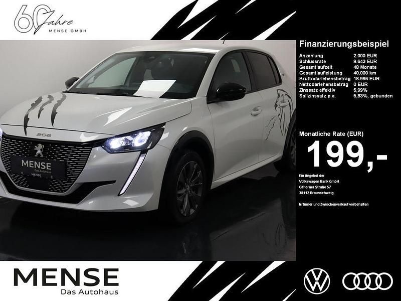 Weiß Gebraucht 2022 Peugeot e-208 Allure Kleinwagen | 14.485 € (Superpreis) - Bild 1/4