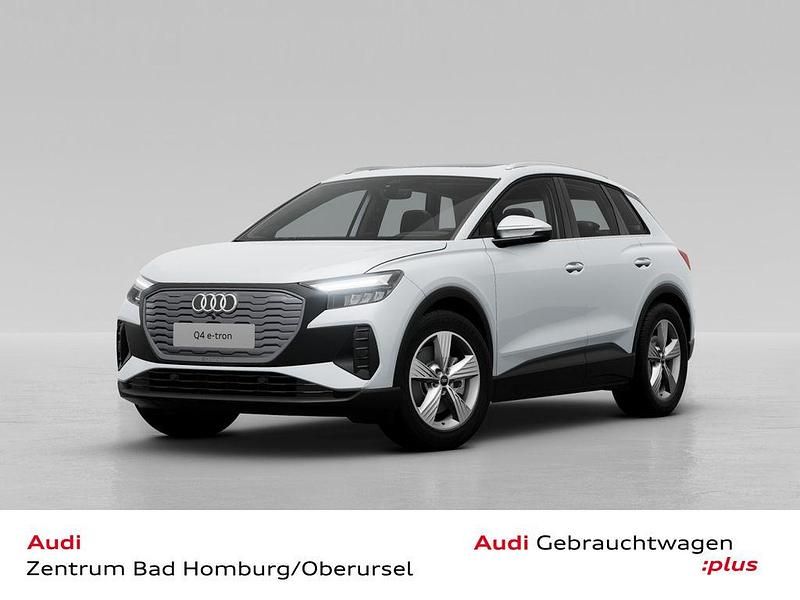 Gletscherweiß metallic Gebraucht 2021 Audi Q4 e-tron SUV | 32.480 € - Bild 1/4
