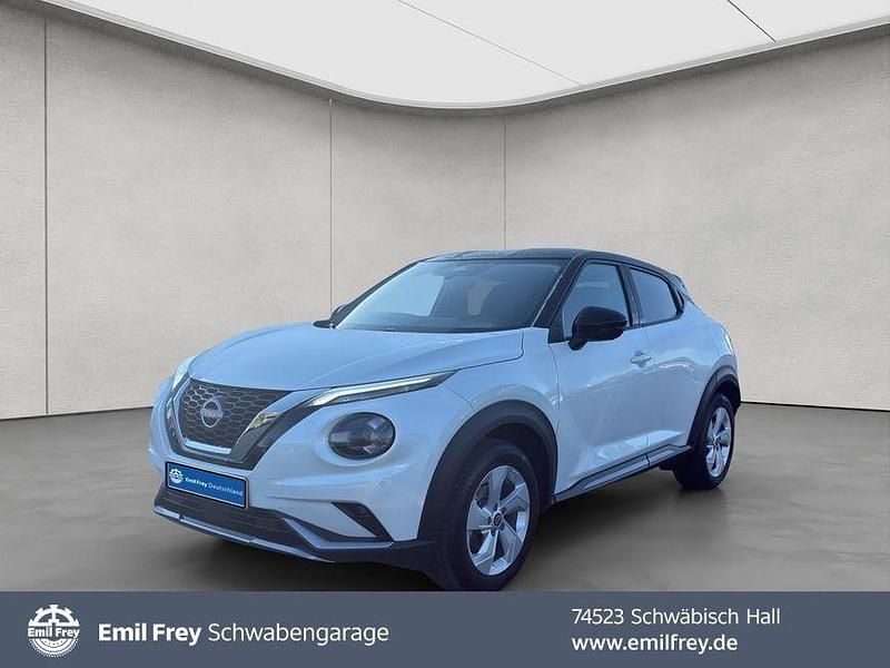 Pearl white pearleffekt/ dach Gebraucht 2024 Nissan Juke 360º SUV | 22.777 € (Etwas zu teuer) - Bild 1/4