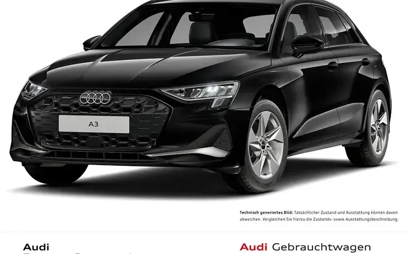 Second-hand Audi A3 Advanced 150 CP (110 kW) 2025 Negru Berlinǎ