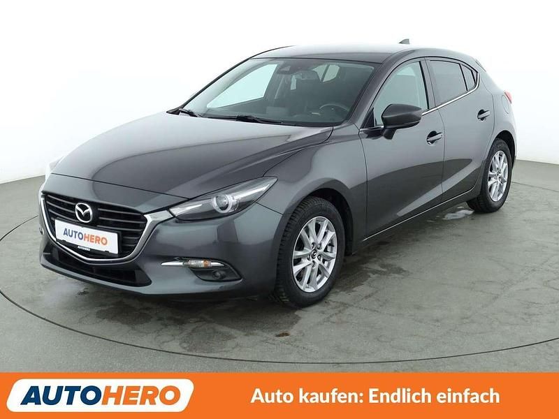 Grau Gebraucht 2017 Mazda 3 Exclusive-Line Limousine | 14.690 € (Etwas zu teuer) - Bild 1/3