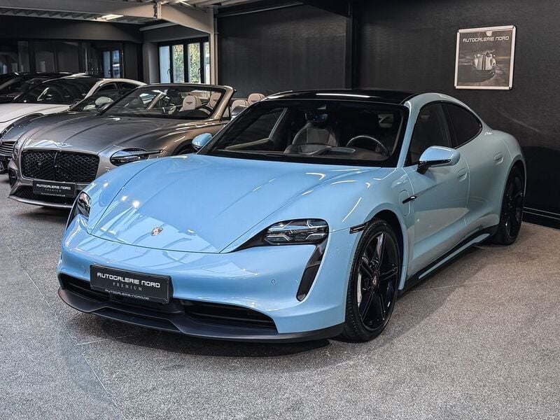 Gebraucht Porsche Taycan 350 kW (476 PS) 2021 Frozenbluemetallic Limousine