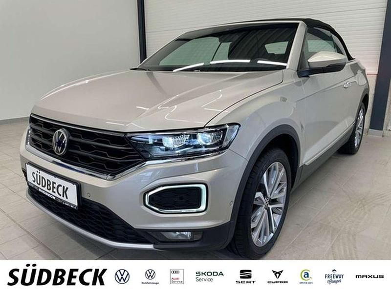 Ivory silver metallic Gebraucht 2021 VW T-Roc Cabriolet Style Cabrio | 22.990 € (Etwas zu teuer) - Bild 1/4