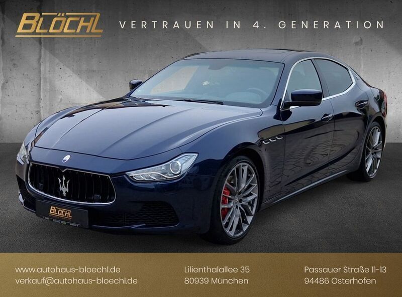 Blu passione Gebraucht 2015 Maserati Ghibli Coupé | 31.900 € (Guter Preis) - Bild 1/4