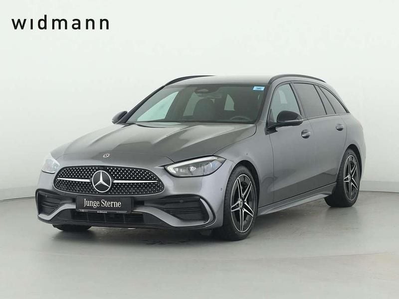 Metalliclack selenitgrau Gebraucht 2023 Mercedes C220 AMG Kombi | 30.850 € (Fairer Preis) - Bild 1/4