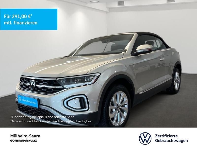 Silber Gebraucht 2024 VW T-Roc Cabriolet Style Cabrio | 26.950 € (Guter Preis) - Bild 1/4