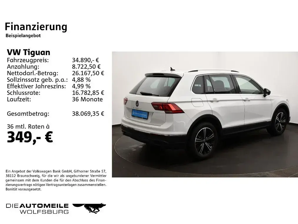 Gebraucht VW Tiguan Move 150 PS (110 kW) 2023 Pure white SUV
