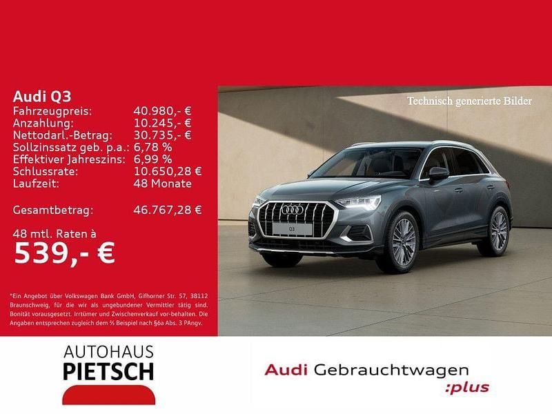 Nanograu metallic Gebraucht 2025 Audi Q3 Advanced Plus SUV | 40.980 € (Fairer Preis) - Bild 1/4