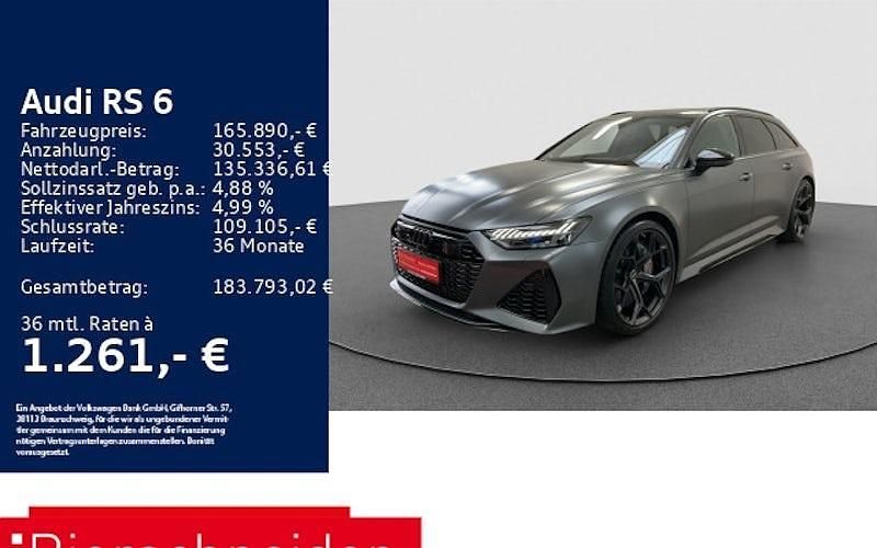 Grau Gebraucht 2024 Audi RS6 Performance Kombi | 165.890 € - Bild 1/4