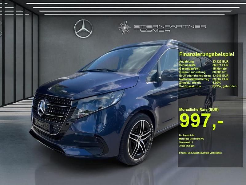 Blau Gebraucht 2024 Mercedes V300 Marco Polo Van / Kleinbus | 89.999 € - Bild 1/3
