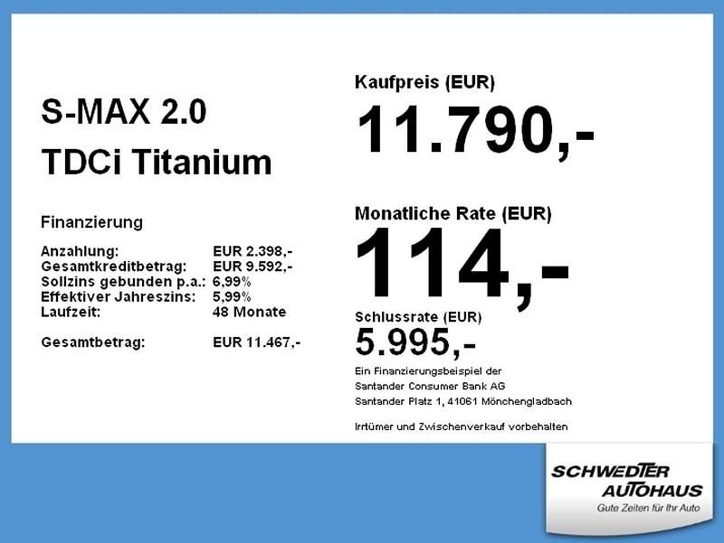 Gebraucht Ford S-MAX Titanium 150 PS (110 kW) 2016 Frostweiß Van / Kleinbus