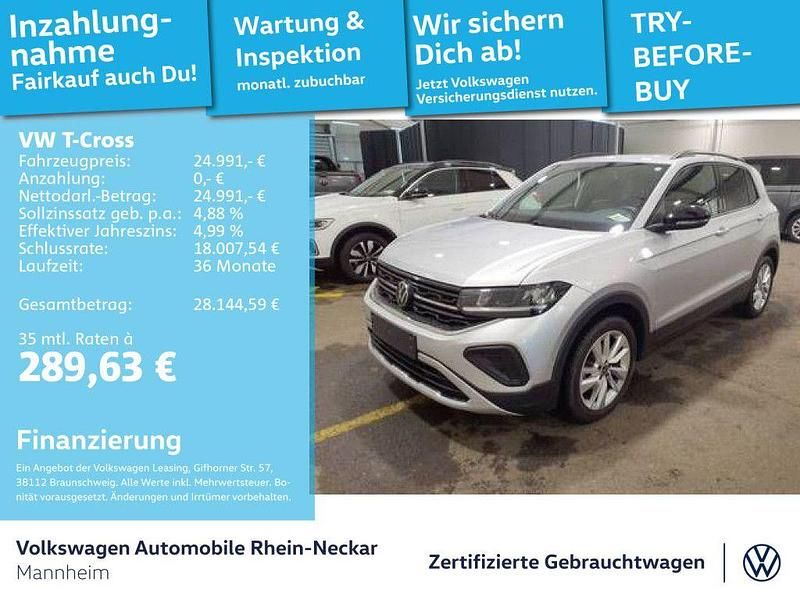 Silber Gebraucht 2025 VW T-Cross Goal SUV | 24.991 € (Fairer Preis) - Bild 1/4