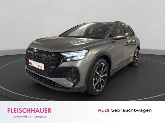 Grau Gebraucht 2023 Audi Q4 e-tron S-Line SUV | 40.980 € (Teuer) - Bild 1/4