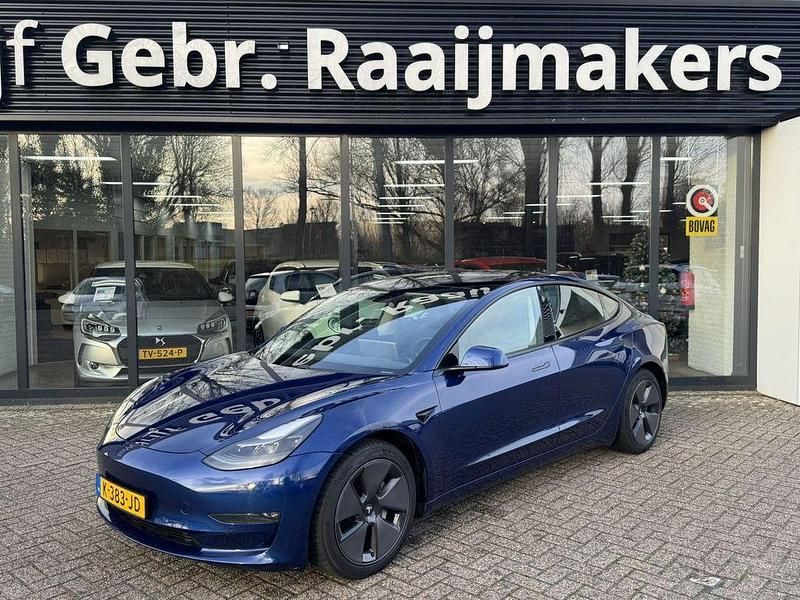Blau Gebraucht 2020 Tesla Model 3 Long Range AWD Limousine | 21.900 € (Fairer Preis) - Bild 1/4