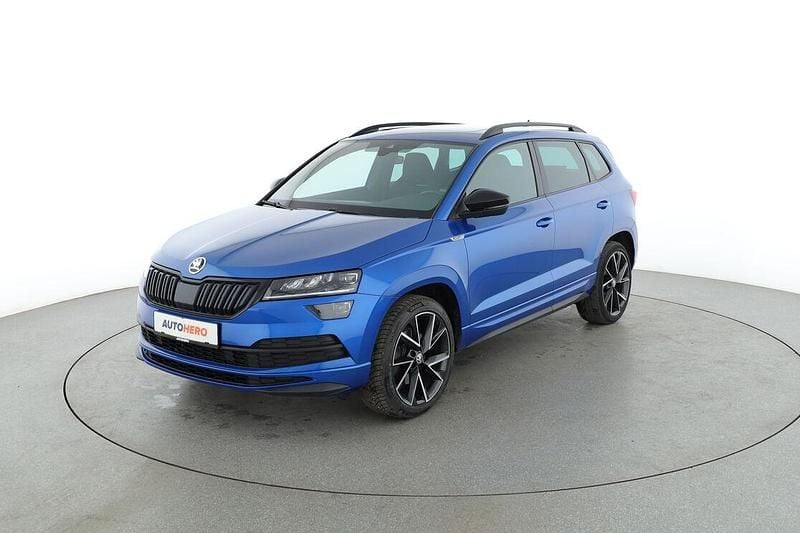 Blau Gebraucht 2021 Skoda Karoq SportLine SUV | 27.280 € (Superpreis) - Bild 1/3