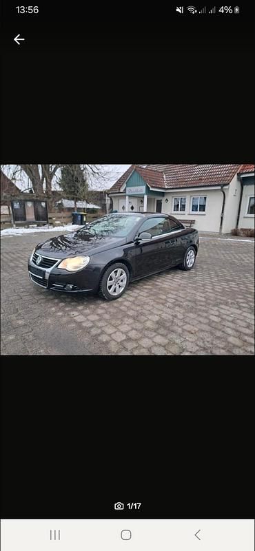 Usata VW Eos 150 CV (110 kW) 2006 Nero Cabrio