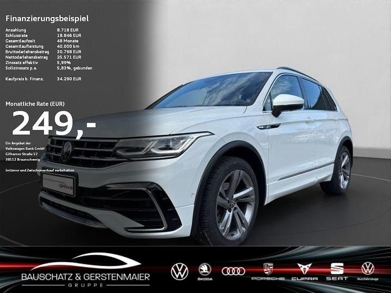 Pure white Gebraucht 2023 VW Tiguan R-line SUV | 34.290 € (Fairer Preis) - Bild 1/4