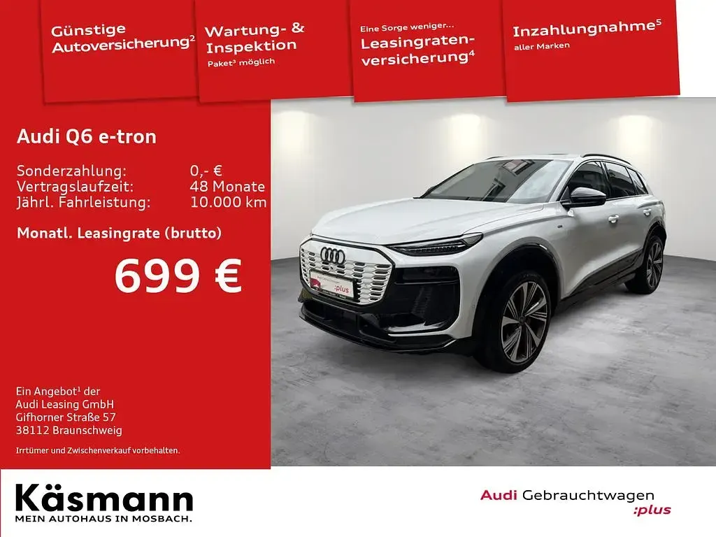 Usata Audi Q6 e-tron S-Line 284 kW (387 CV) 2025 Bianco SUV