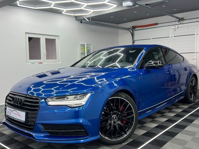 Sepangblau perleffekt Gebraucht 2017 Audi A7 Sportback Competition Kleinwagen | 38.950 € (Etwas zu teuer) - Bild 1/4