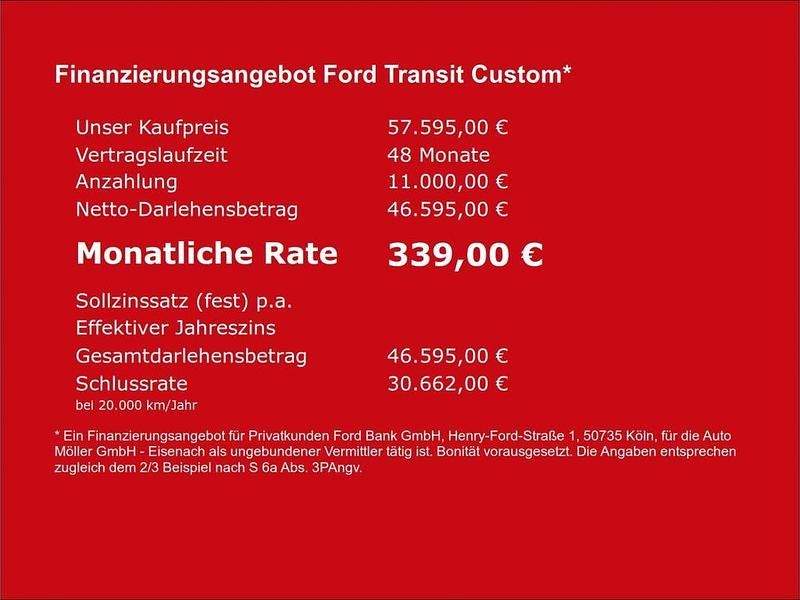 Neu Ford Transit Custom 170 PS (125 kW) 2026 Weiss Kombi