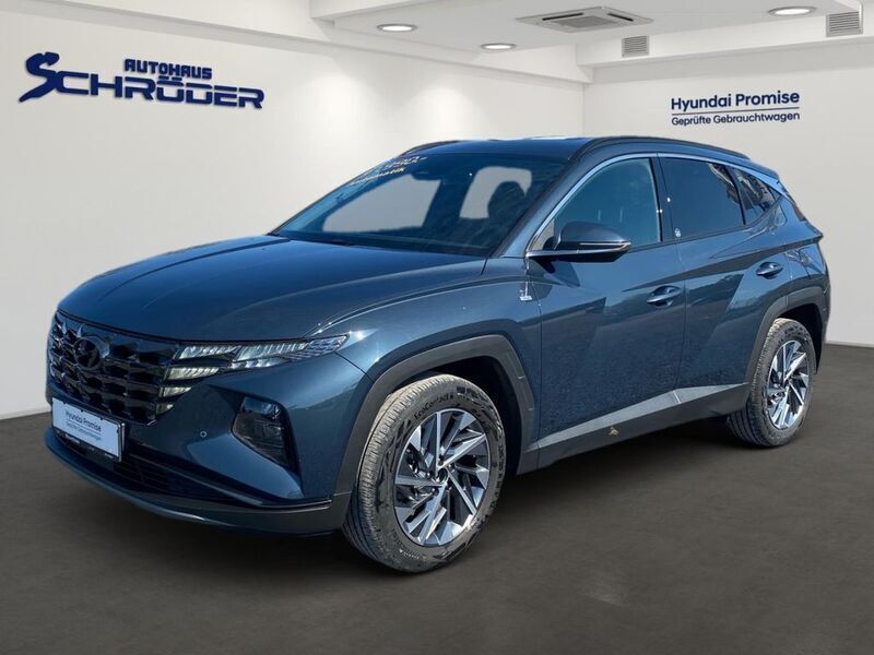 Teal blue / met Gebraucht 2023 Hyundai Tucson Edition 30+ SUV | 31.990 € (Fairer Preis) - Bild 1/4