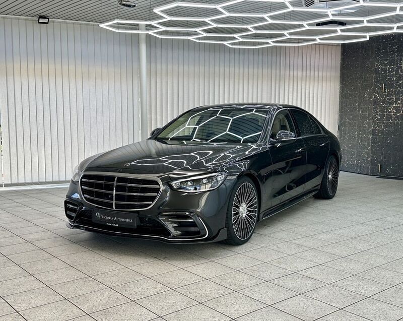 Grau Gebraucht 2021 Mercedes S500 Limousine | 79.990 € (Superpreis) - Bild 1/4