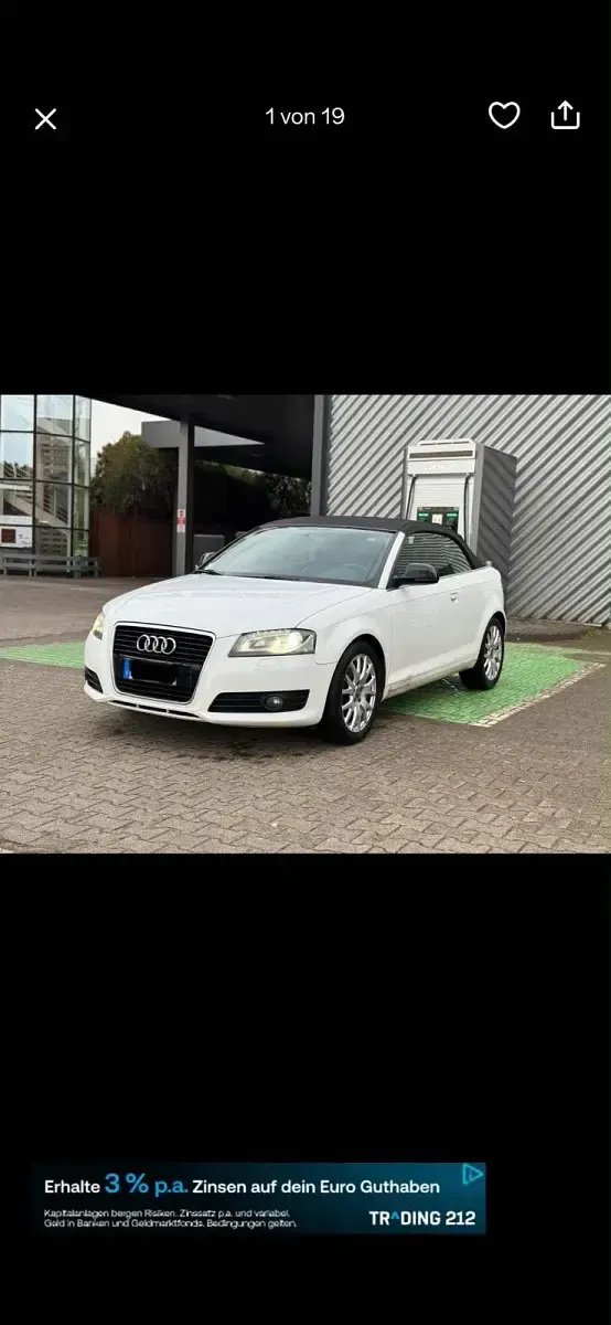 Gebraucht Audi A3 Cabriolet 160 PS (117 kW) 2008 Cabrio