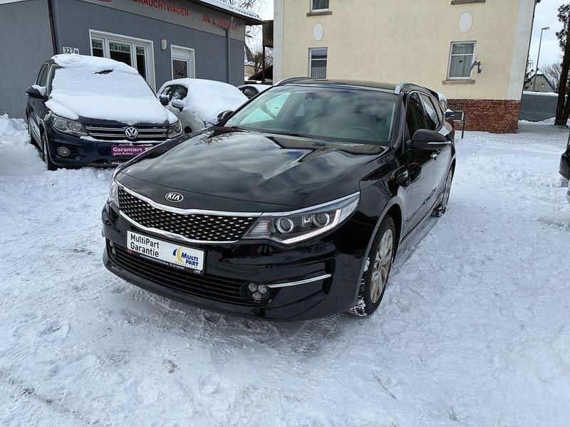 Schwarz Gebraucht 2017 Kia Optima Edition 7 Kombi | 9.990 € (Fairer Preis) - Bild 1/4