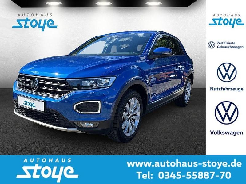 Blau Gebraucht 2021 VW T-Roc Sport SUV | 21.230 € (Guter Preis) - Bild 1/4