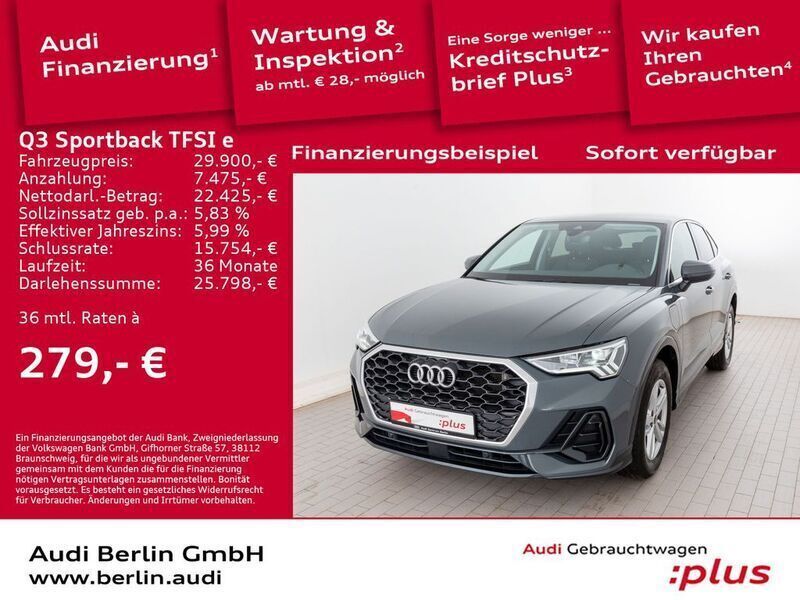 Nanograu metallic Gebraucht 2022 Audi Q3 Sportback Ambiente SUV | 31.500 € (Fairer Preis) - Bild 1/3