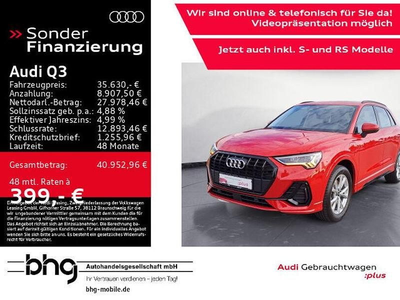 Tangorot metallic Gebraucht 2022 Audi Q3 S-Line SUV | 35.630 € (Fairer Preis) - Bild 1/4
